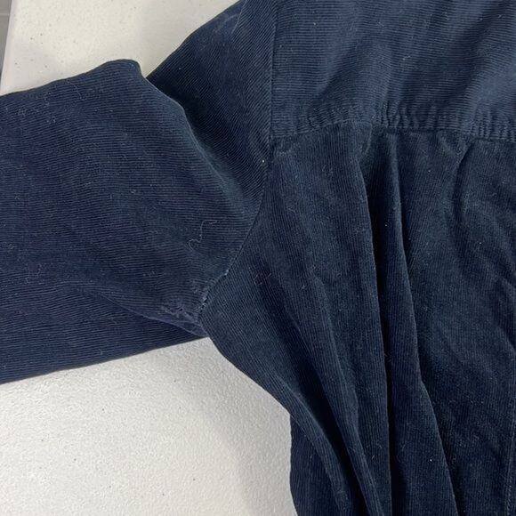 RTR Sz 38 US 6 A.P.C dark navy blue corduroy Justine jumpsuit 1 PC long sleeve - Picture 9 of 9